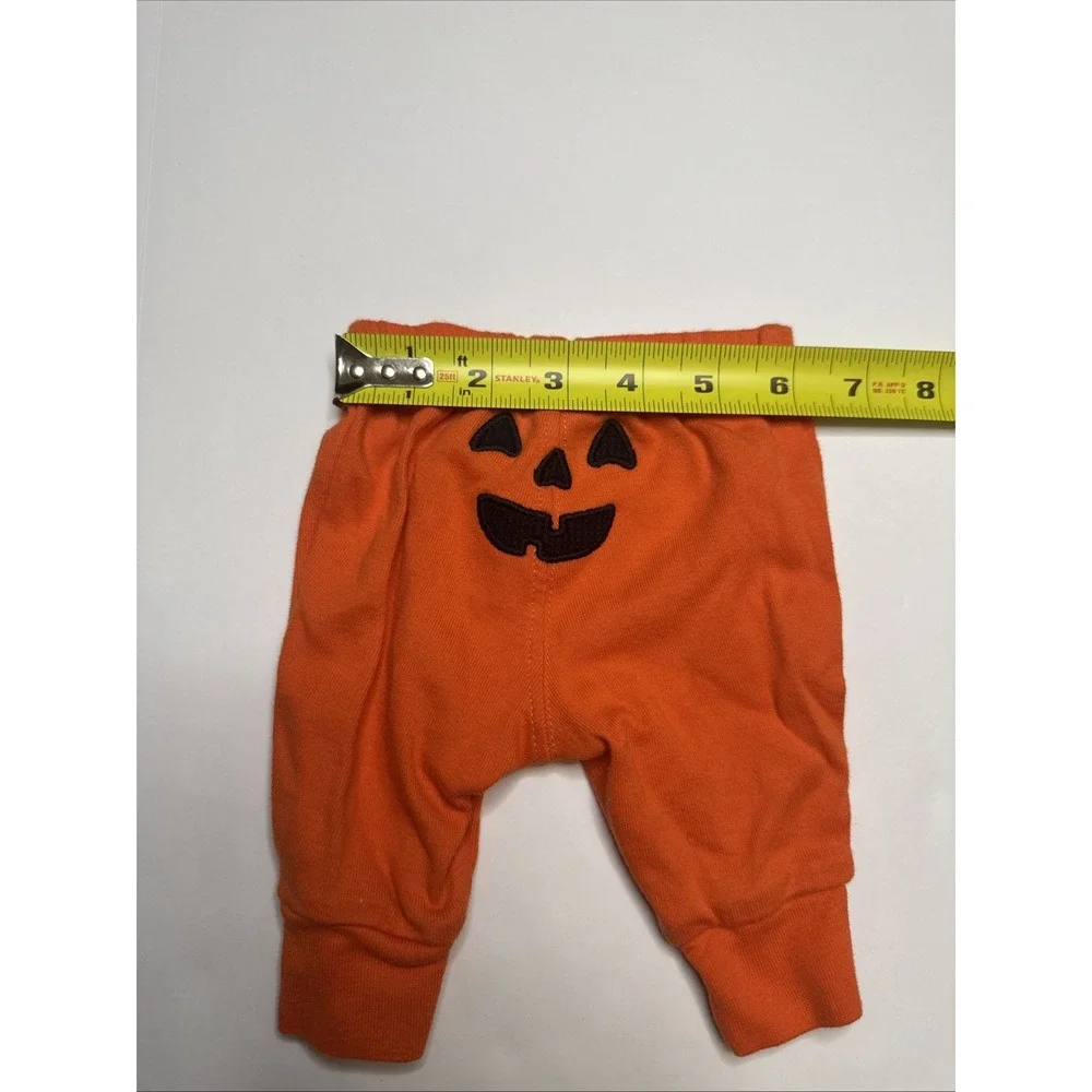 Carters‎ Baby Newborn Pumpkin Jack-O-Lantern Orange Cotton Jogger Pants 1T248510